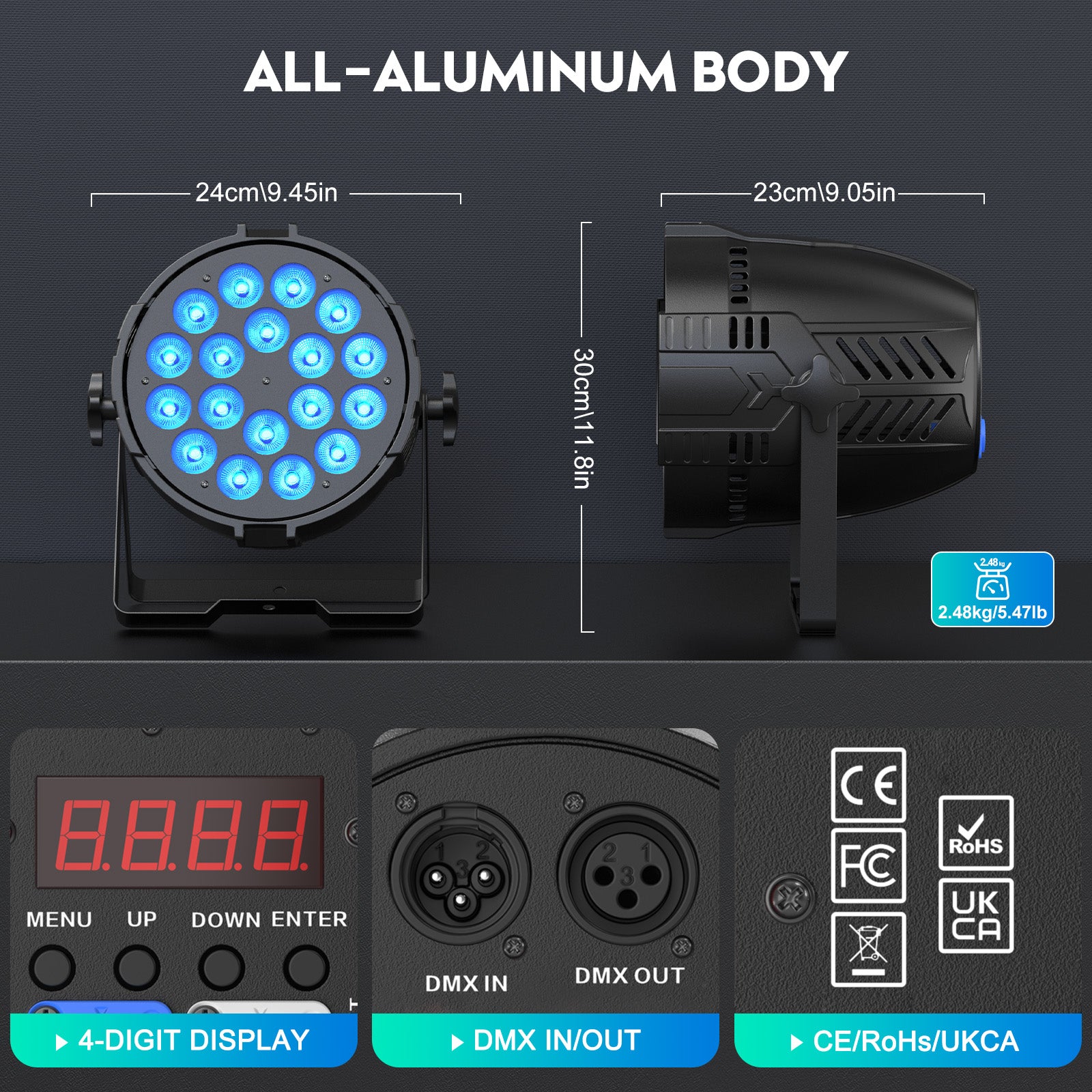 RGBW 18x10W 4in1 LED wash par light-P21