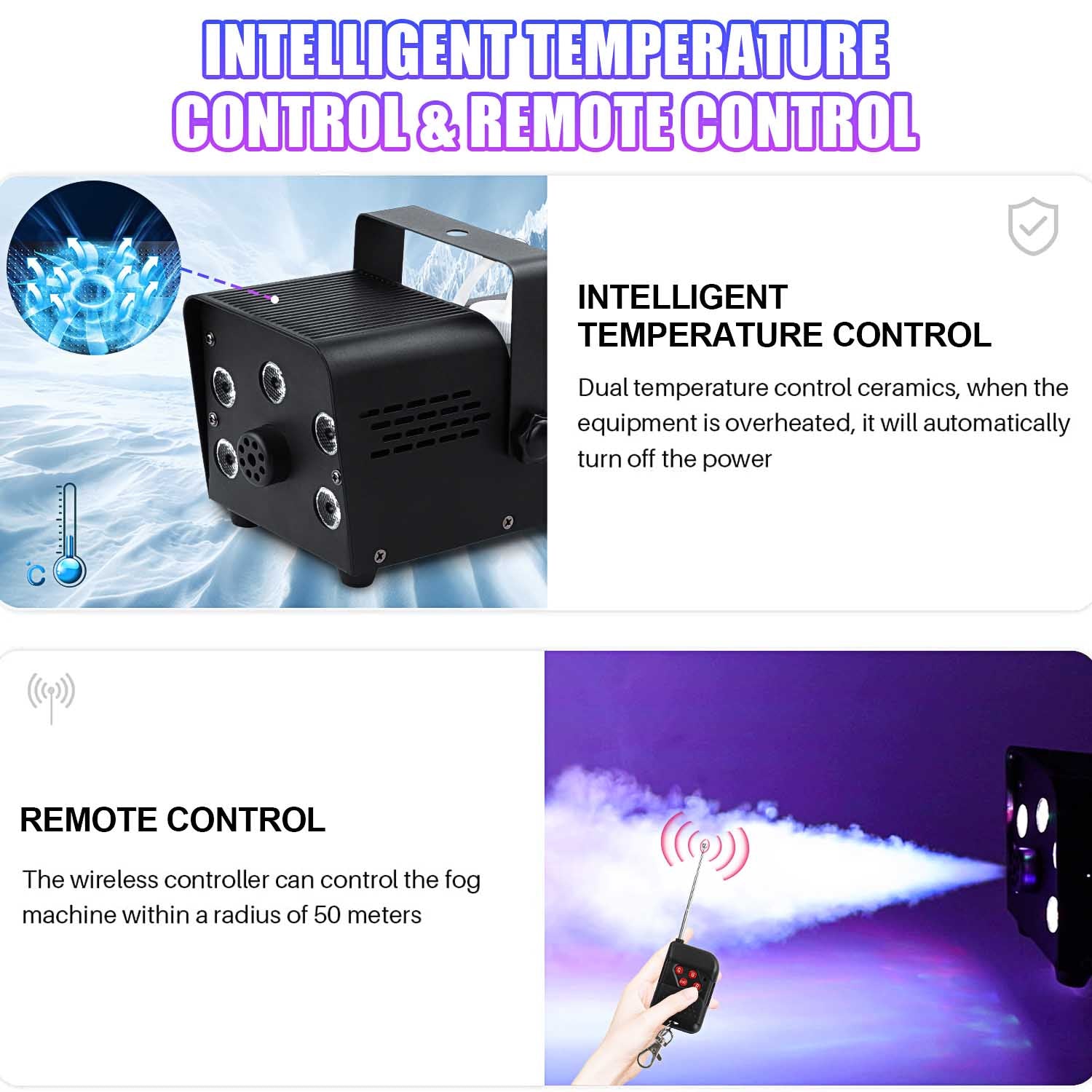 500W Colored Smoke Machine with Remote Control-Y4
