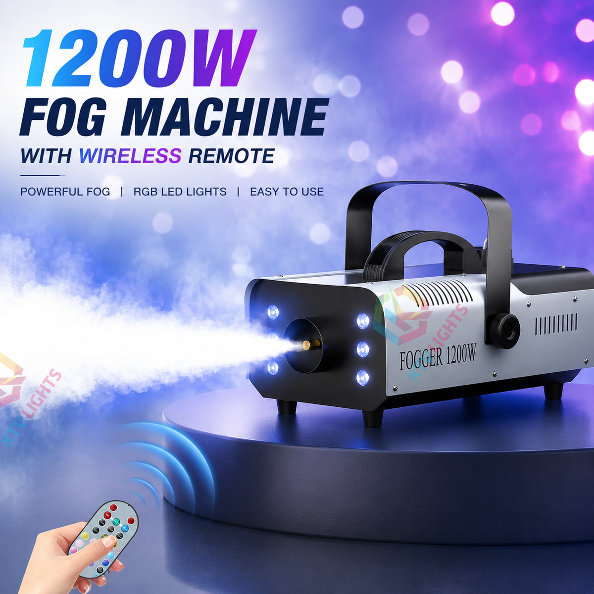 KTVLIGHTS 1200W LED fog machine-Y1