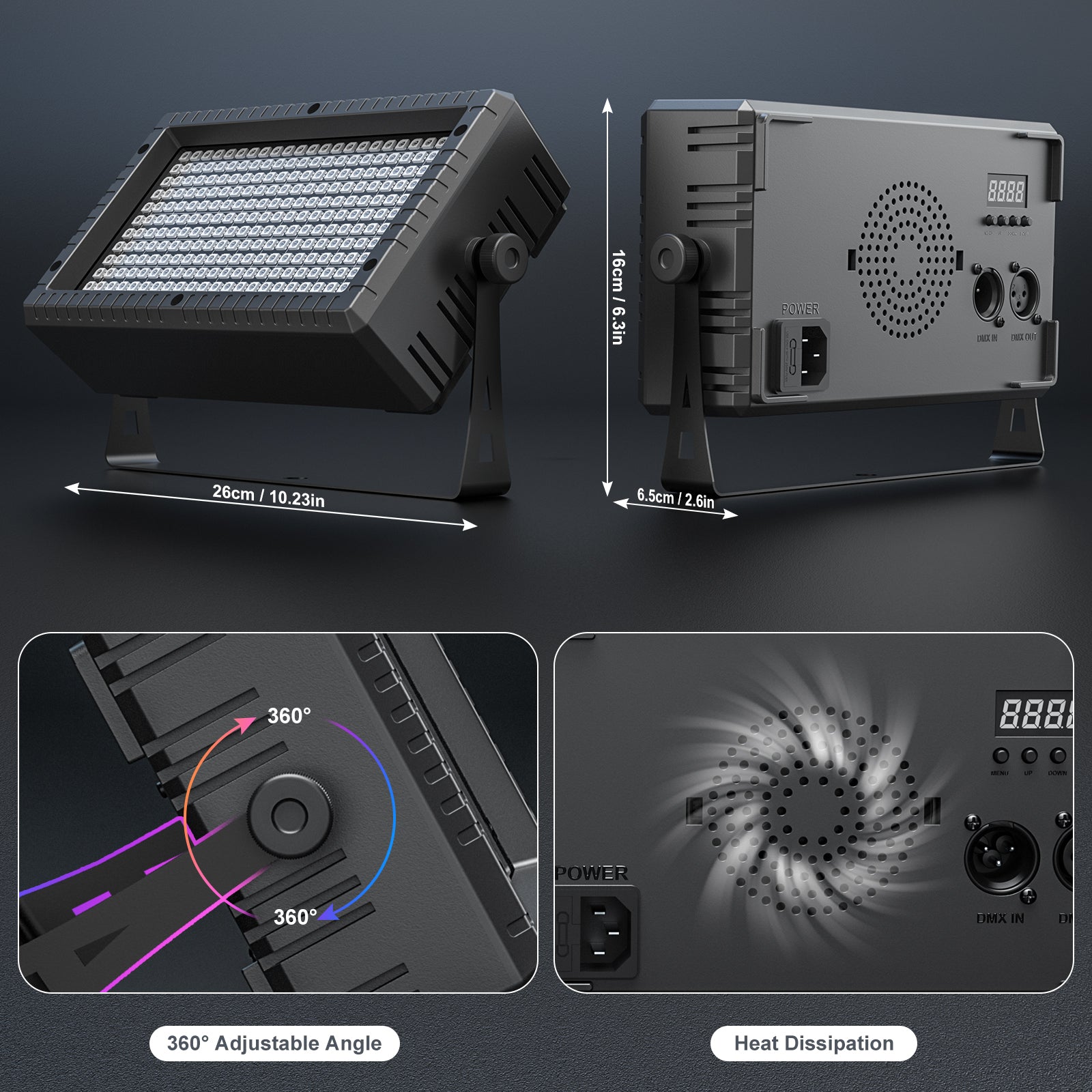 60w Mini LED Strobe RGB 3in1 Wall Washer-X21