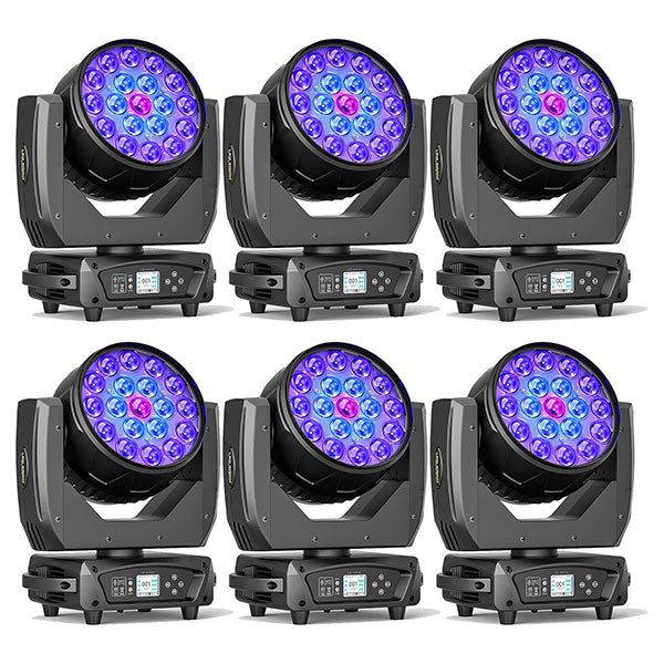 19x10W Beam/color/zoom effect moving head light-E64