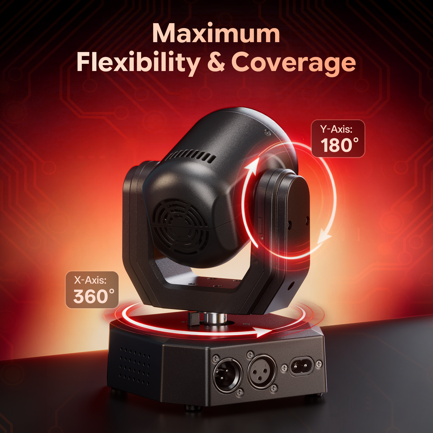 LED DMX Beam Disco Mini RGBW LED Moving Head Light-E72