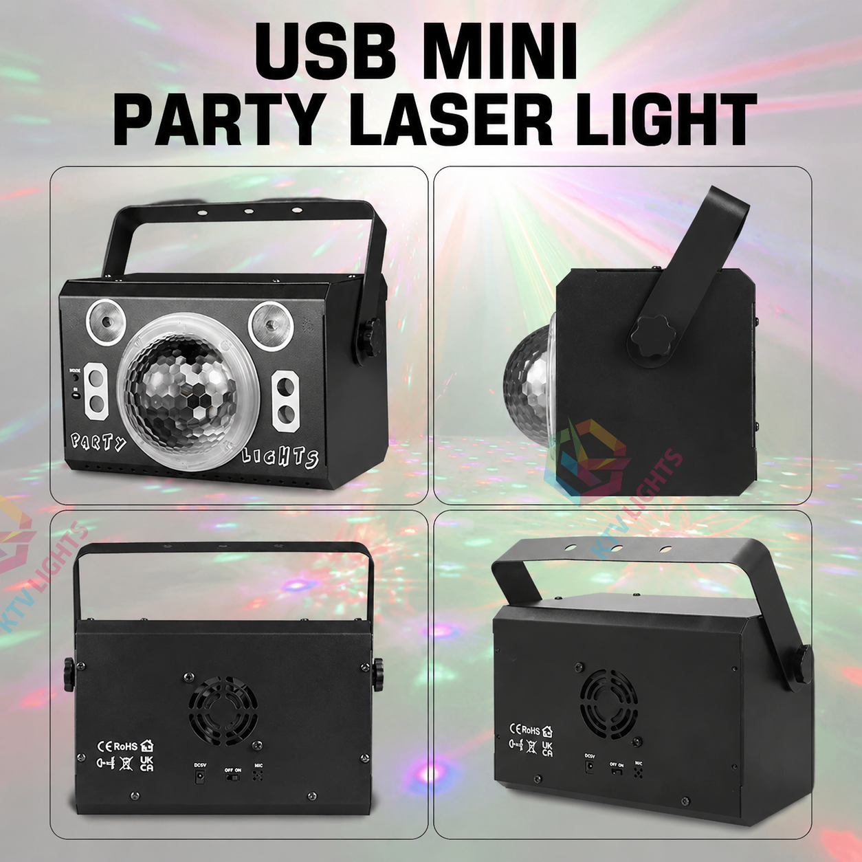 KTVLIGHTS USB Mini Party Laser Light-C16