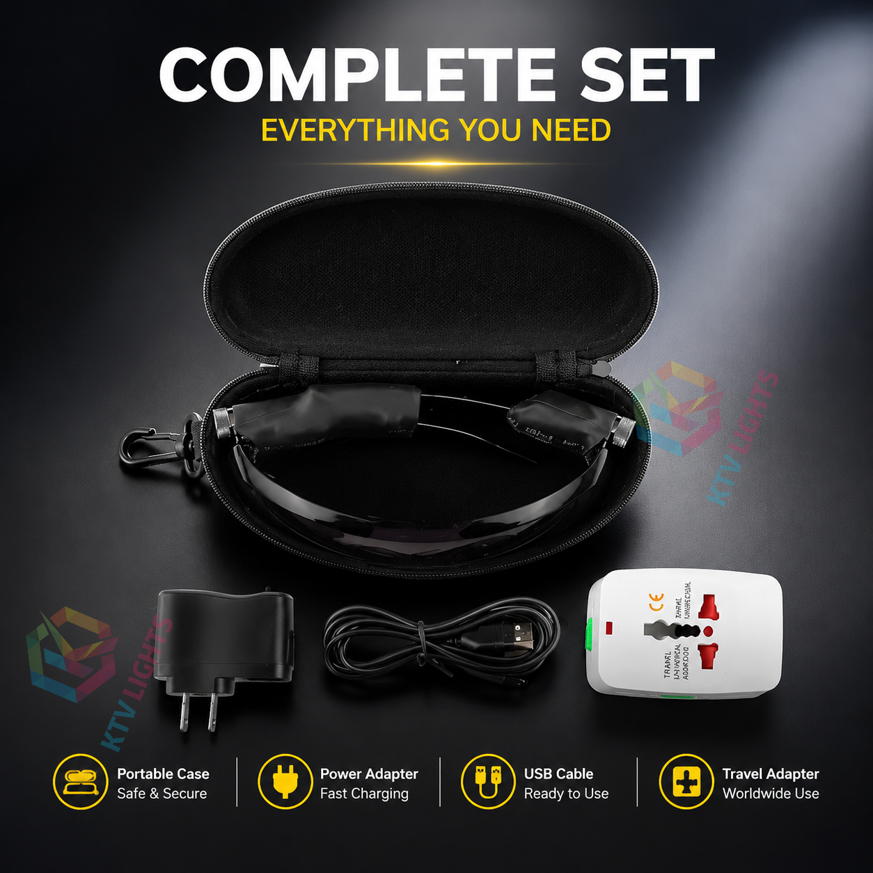 KTVLIGHTS Red Laser Glasses for Parties, Clubs & Festivals -M33