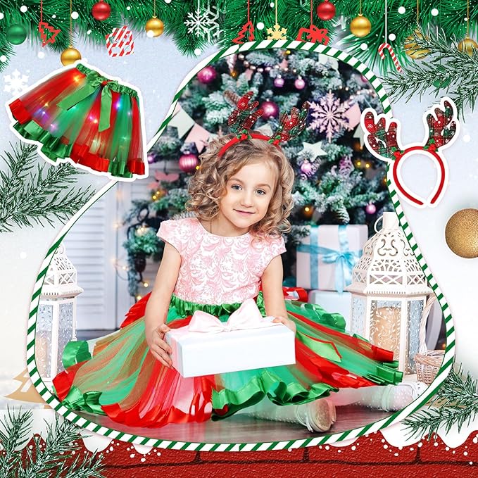 Halloween Pumpkin Led Light up Tutu Ballet Stage Show Kindergarten Skirts-M53