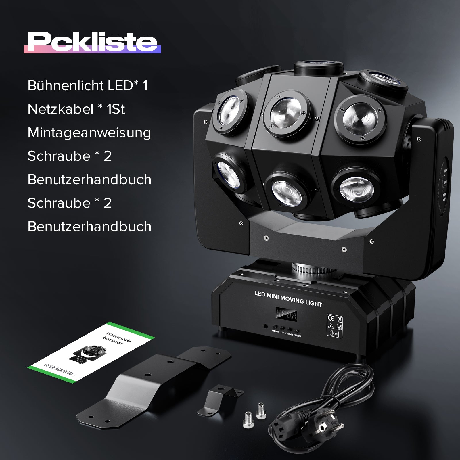 180W RGBW DMX512 Moving Head Beam Stage Light-E33