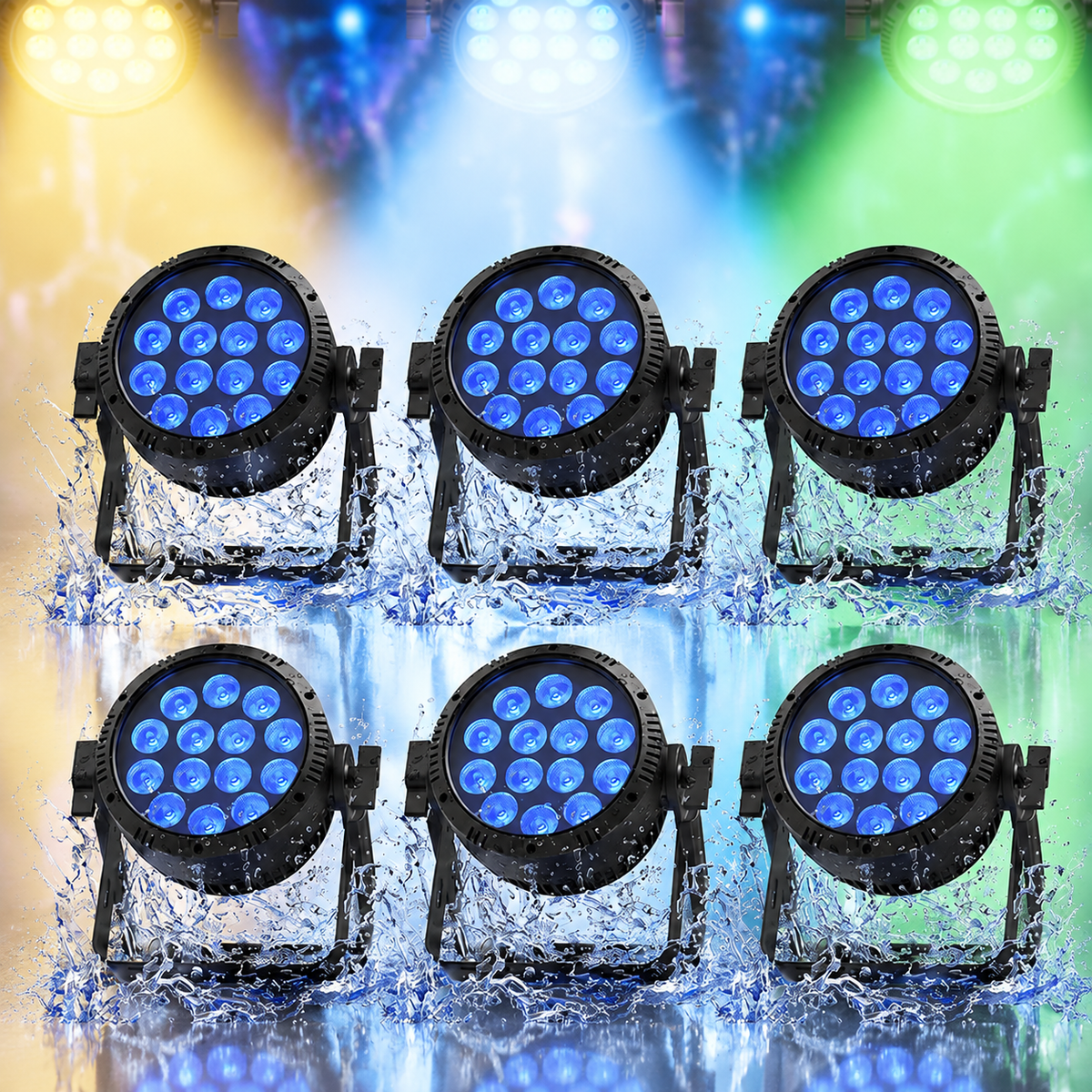 KTVLIGHTS 14x15W RGBW 4-in-1 Waterproof LED PAR Light-P32