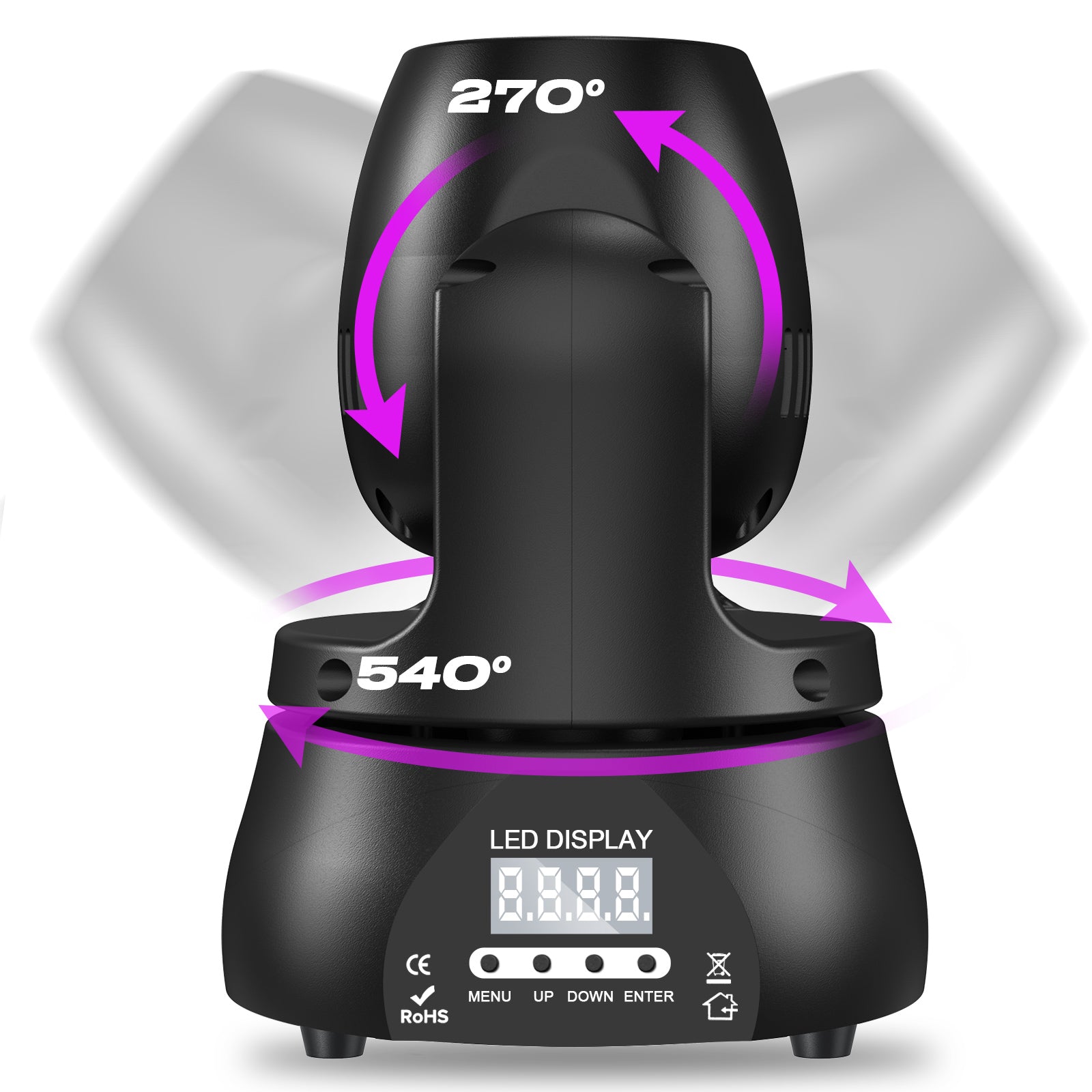 40w LED RGBW mini beam moving head light-E2