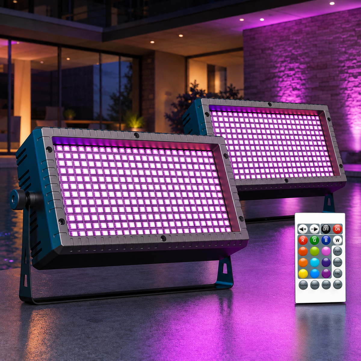KTVLIGHTS 60W Mini RGB 3-in-1 LED Strobe Wall Washer-X22