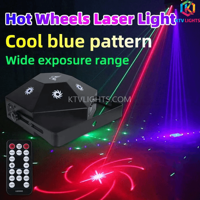 Luz laser de digitalização RGB 3 em 1 de 8 furos-B18
