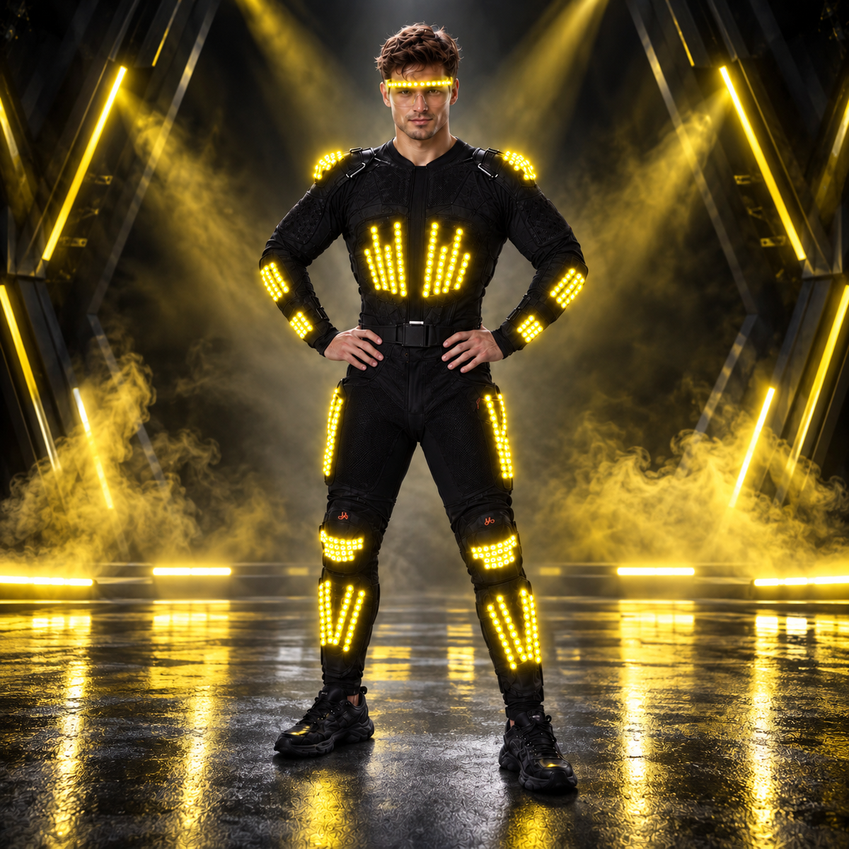 KTVLIGHTS LED Armor Costume for Rave, Cosplay & Stage-M61