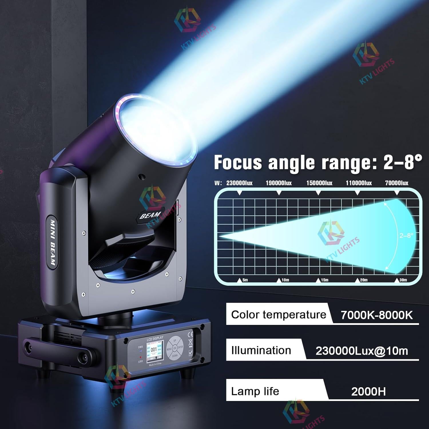 230W 7R Beam Moving Head Stage Light-E57