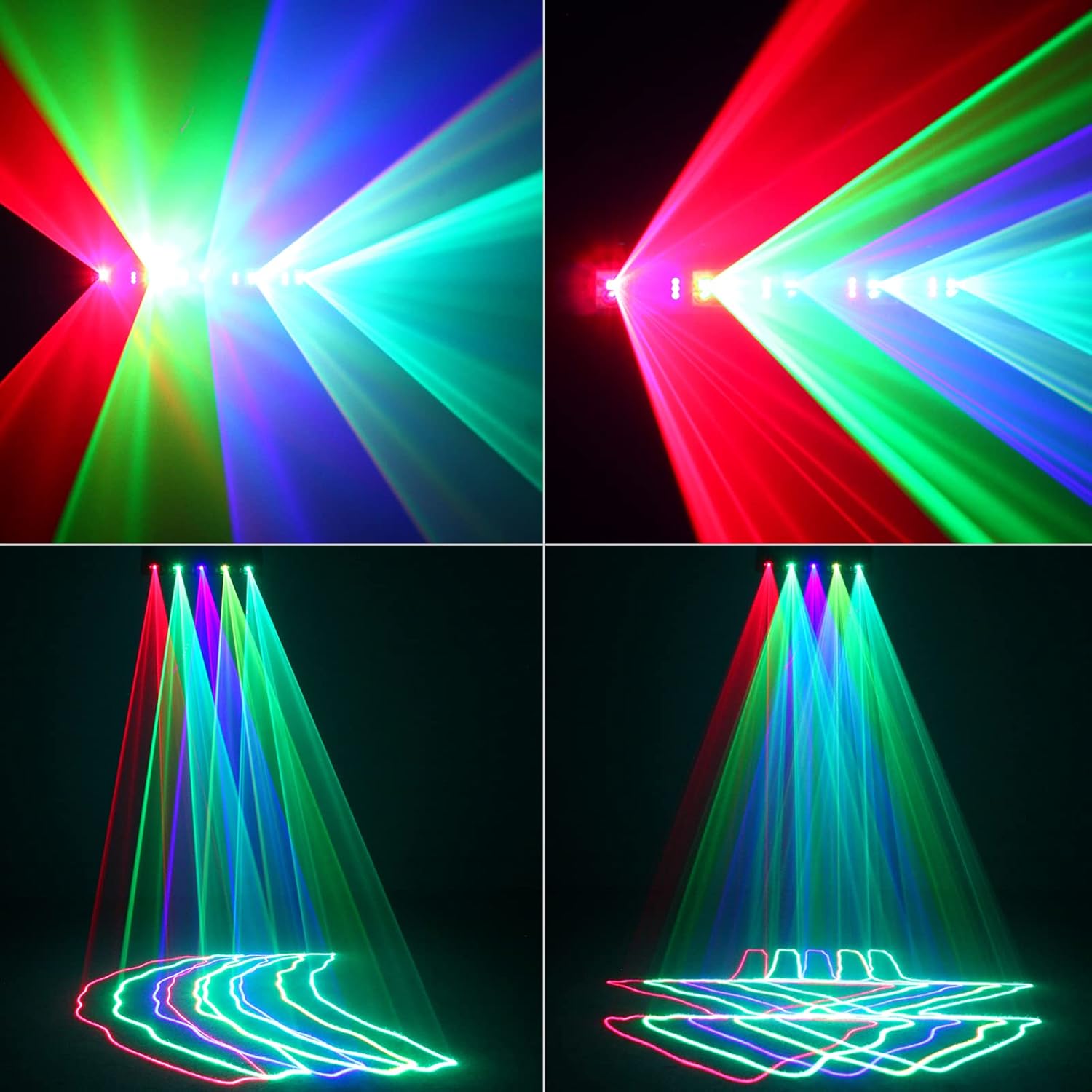 Five-hole RGB pattern scanning laser light B2