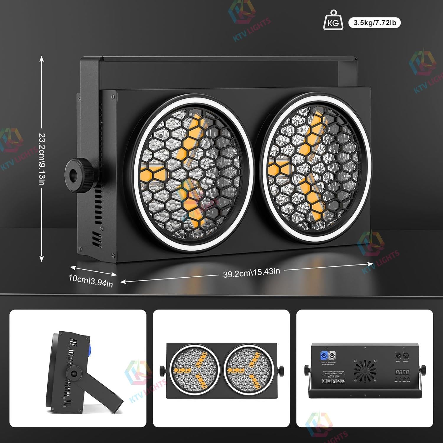 200W dual-eye vintage par light equipped with 6 COB spotlights-P51