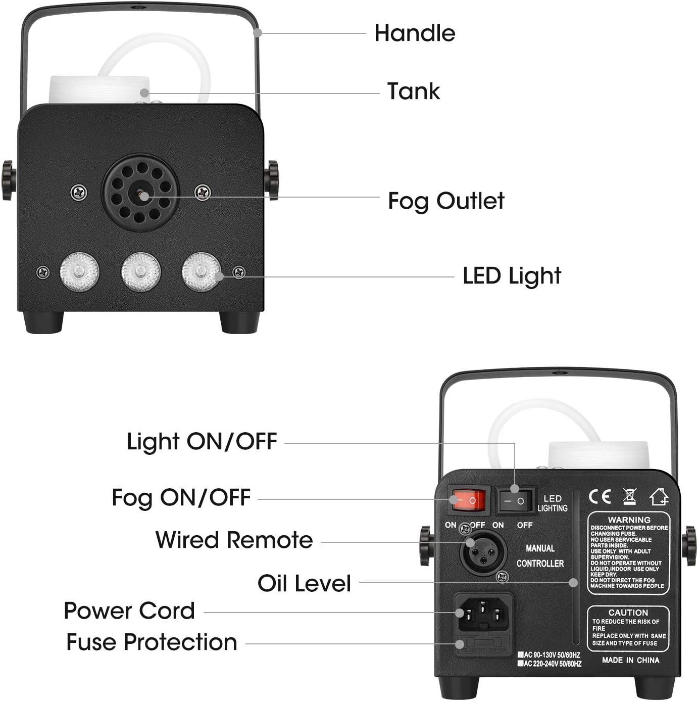 500W 3 LED Light Smoke Machine -D3 - Ktvlights