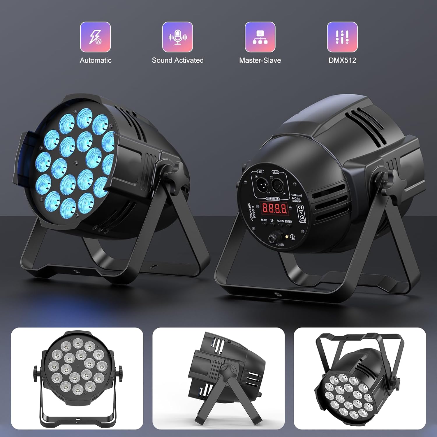 180W Aluminum LED Par Light-P3