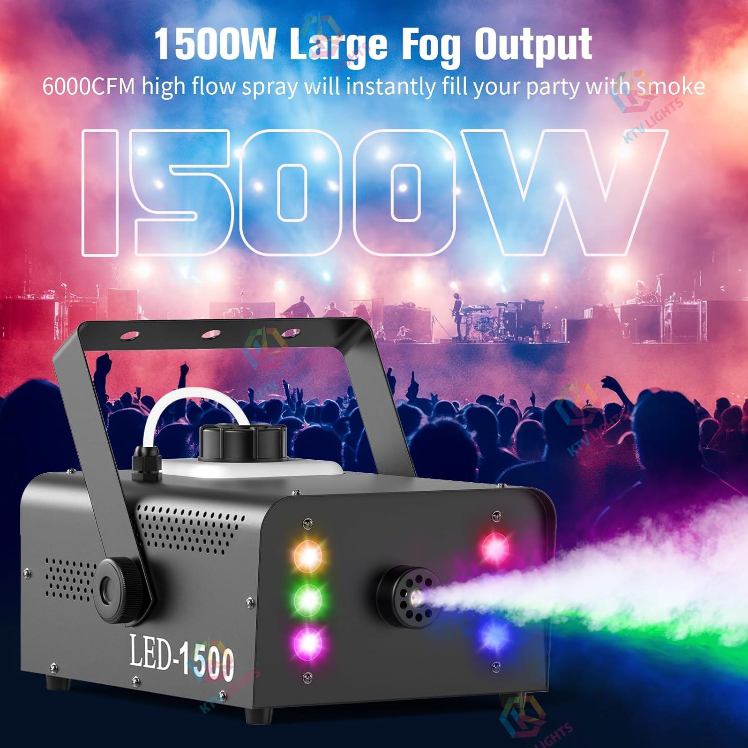 1500W Upgraded RGB 6LED Fog Machine - Y13