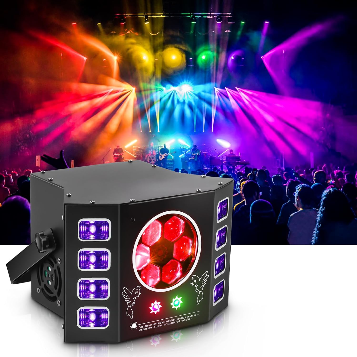 100W Bee Eye Strobe Stage Light 4-in-1 RGBW LED - C25