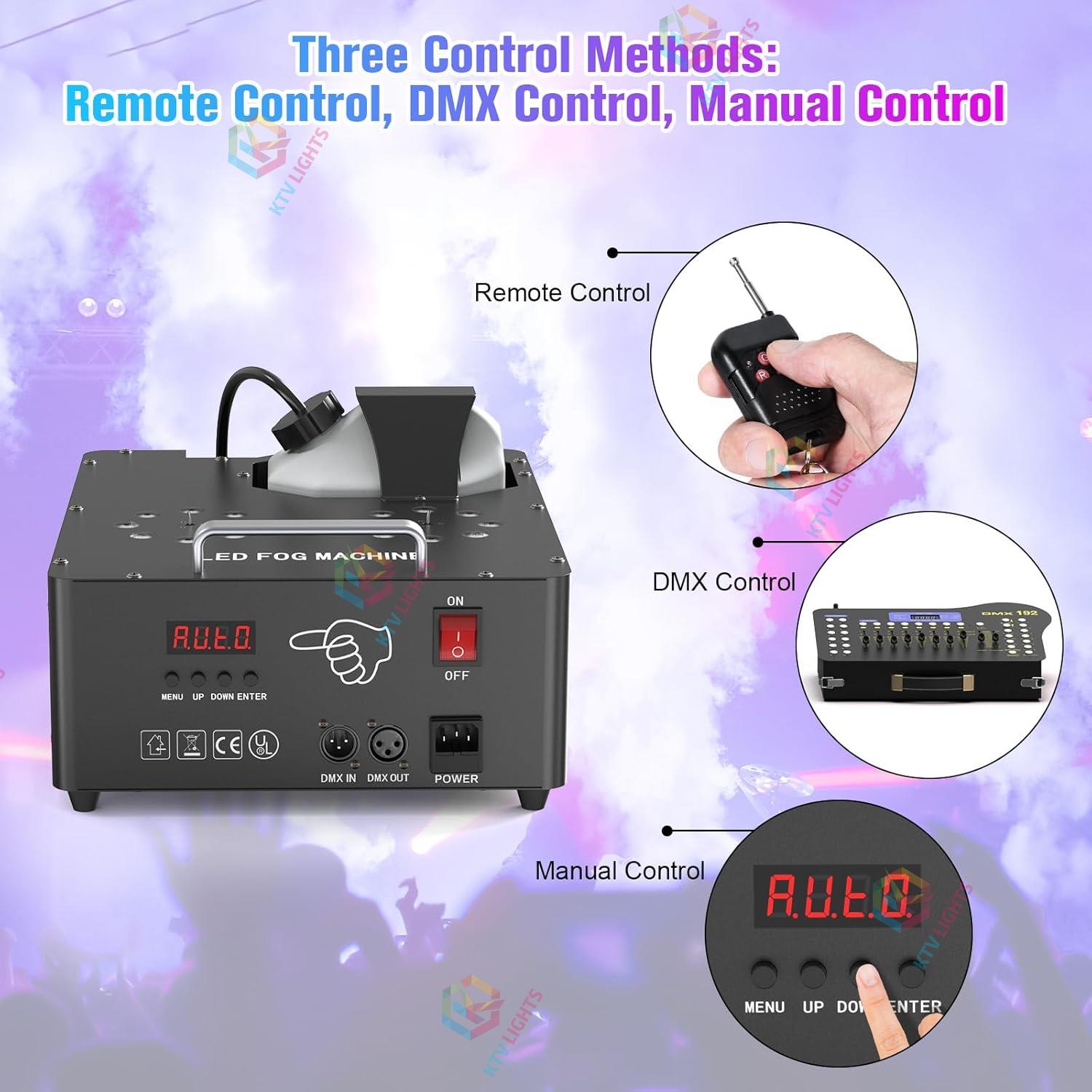 2000W Dual-Tube Adjustable LED RGB Smoke Machine-Y11