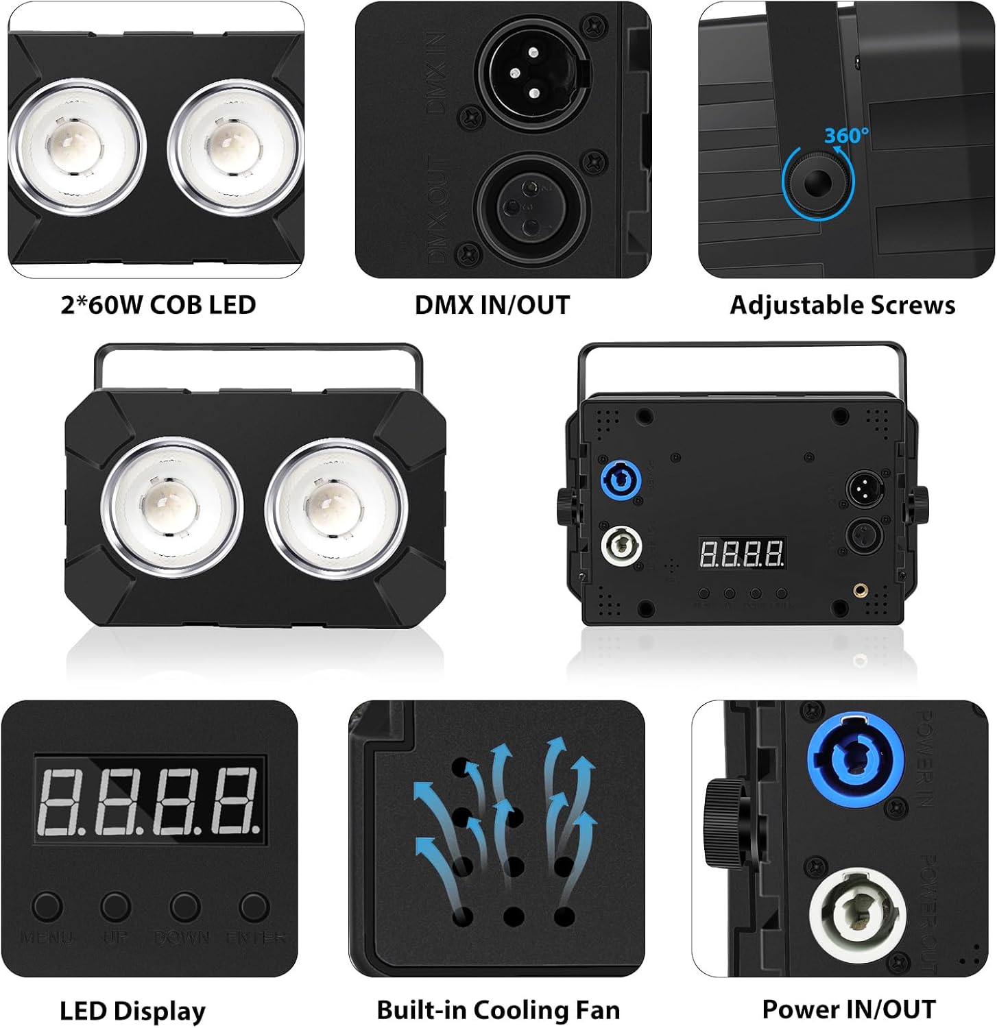 New 2x60w RGBW 4IN1 Wash Par Light-P11
