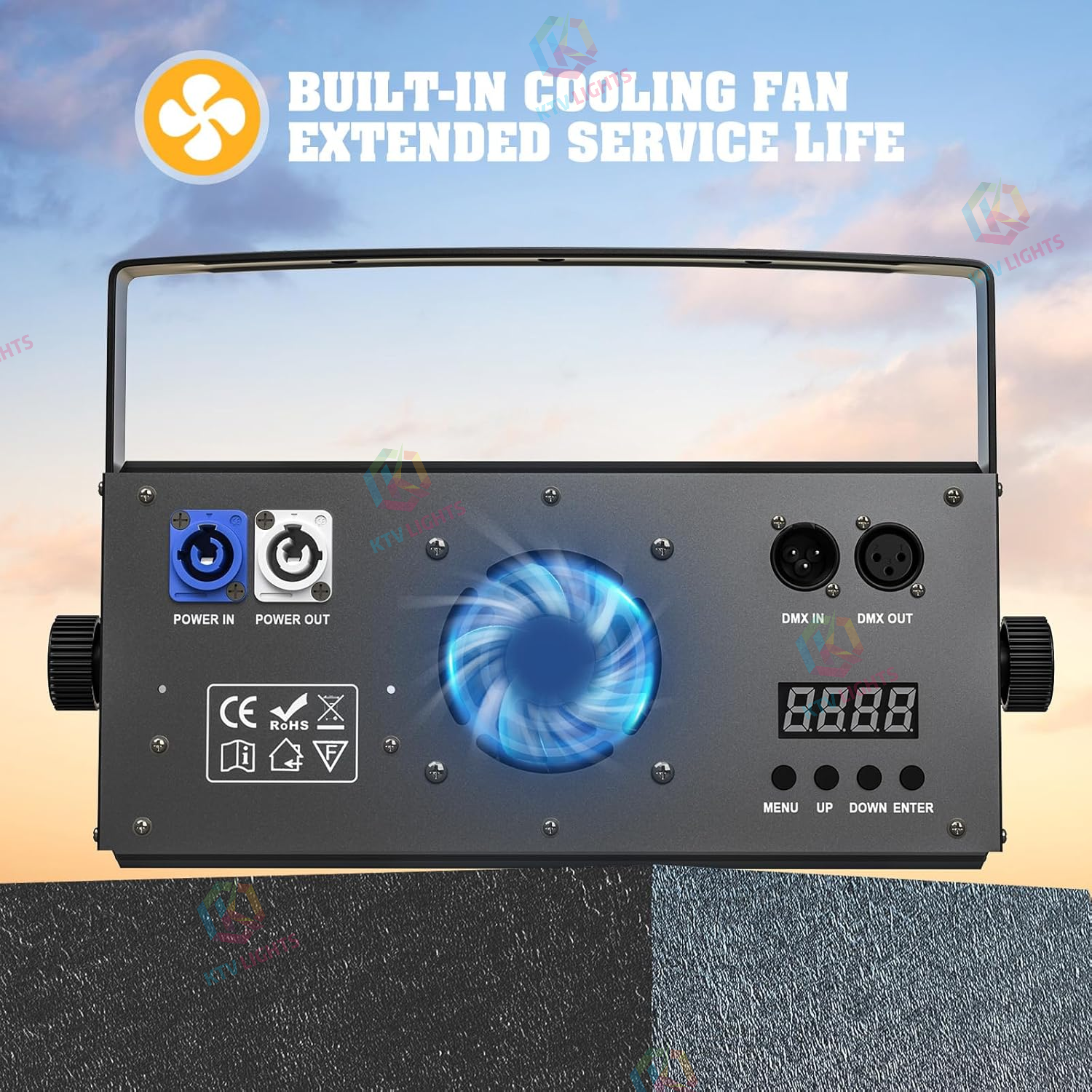 200W COB DMX Voice-Controlled LED Par Light - P67