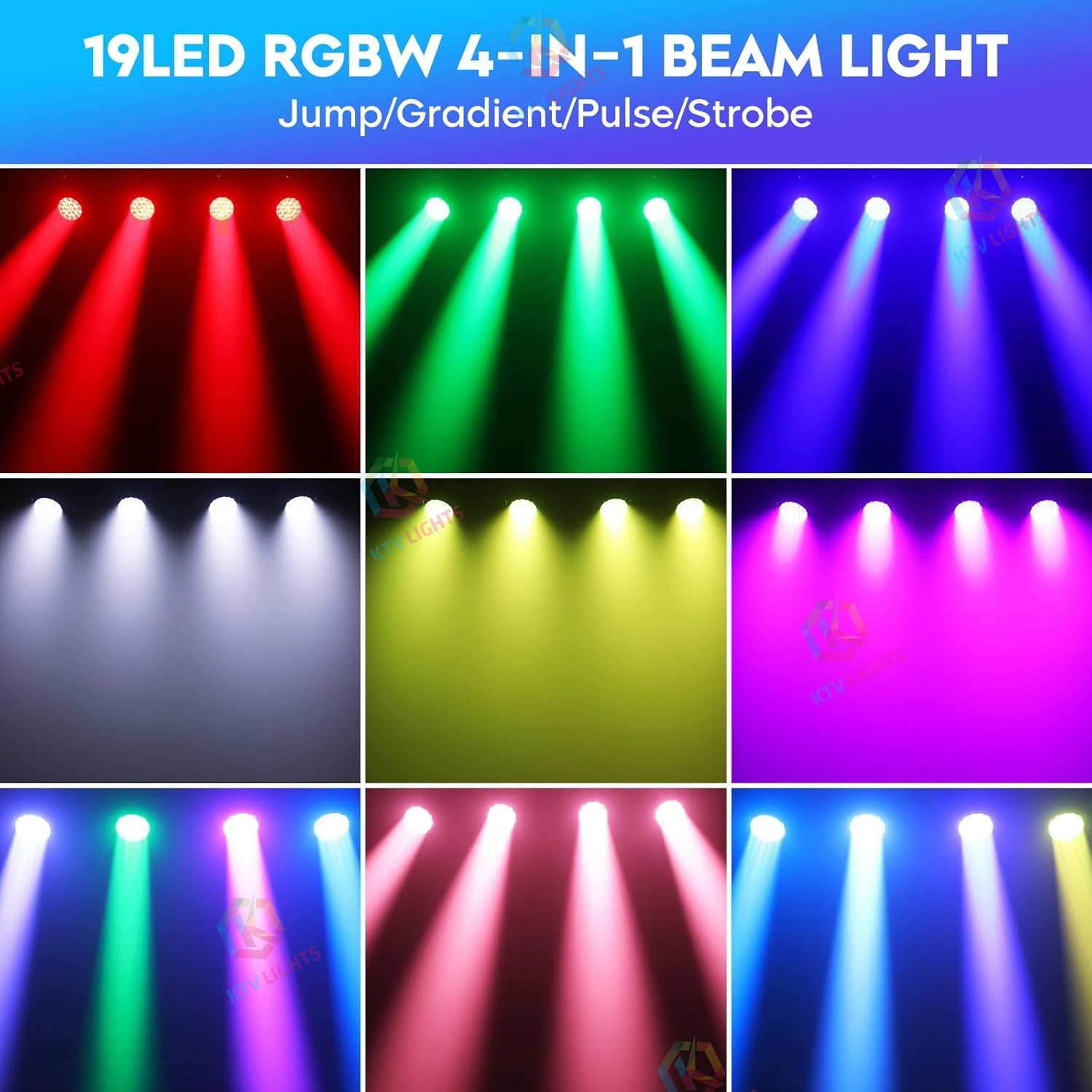 19x10W Beam/color/zoom effect moving head light-E64