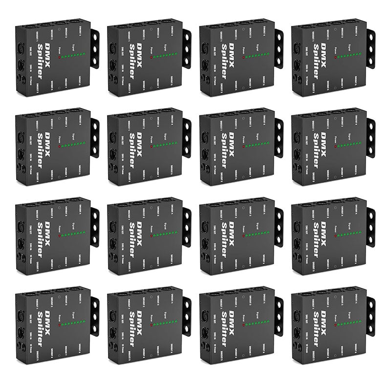 8-Way Isolated DMX512 Splitter Amplifier