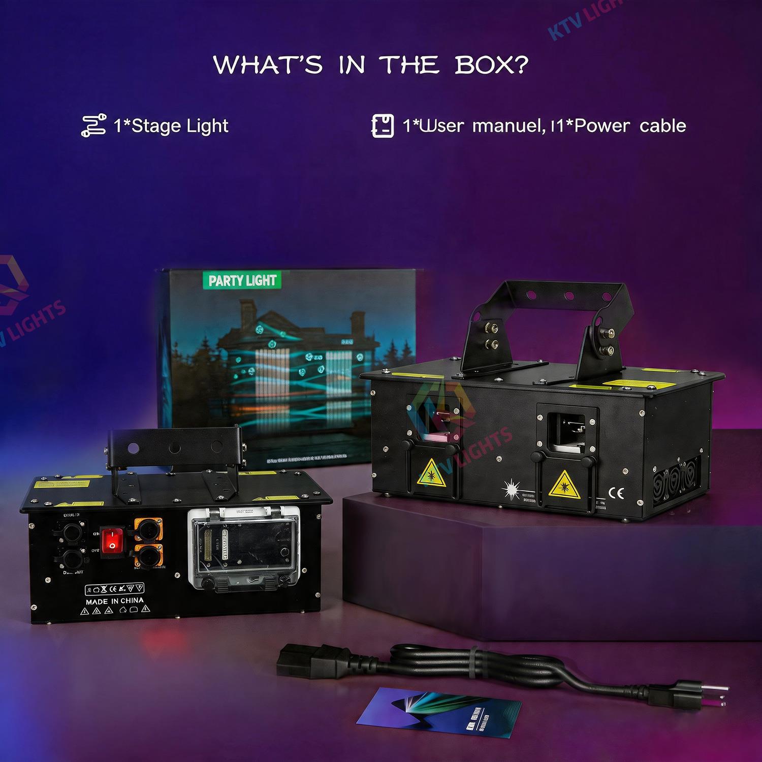 Dual-head APP control of laser stage lights-A37