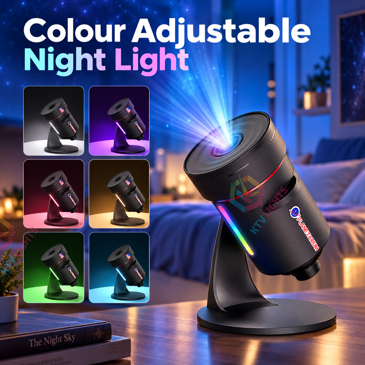 KTVLIGHTS 8th Gen HD Planetarium Galaxy Star Projector-S55