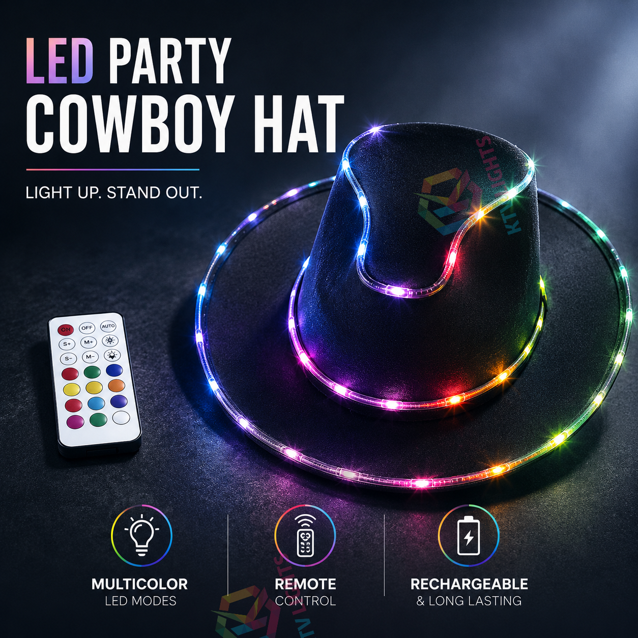 Full-Color Cool LED Hat for Party-M6