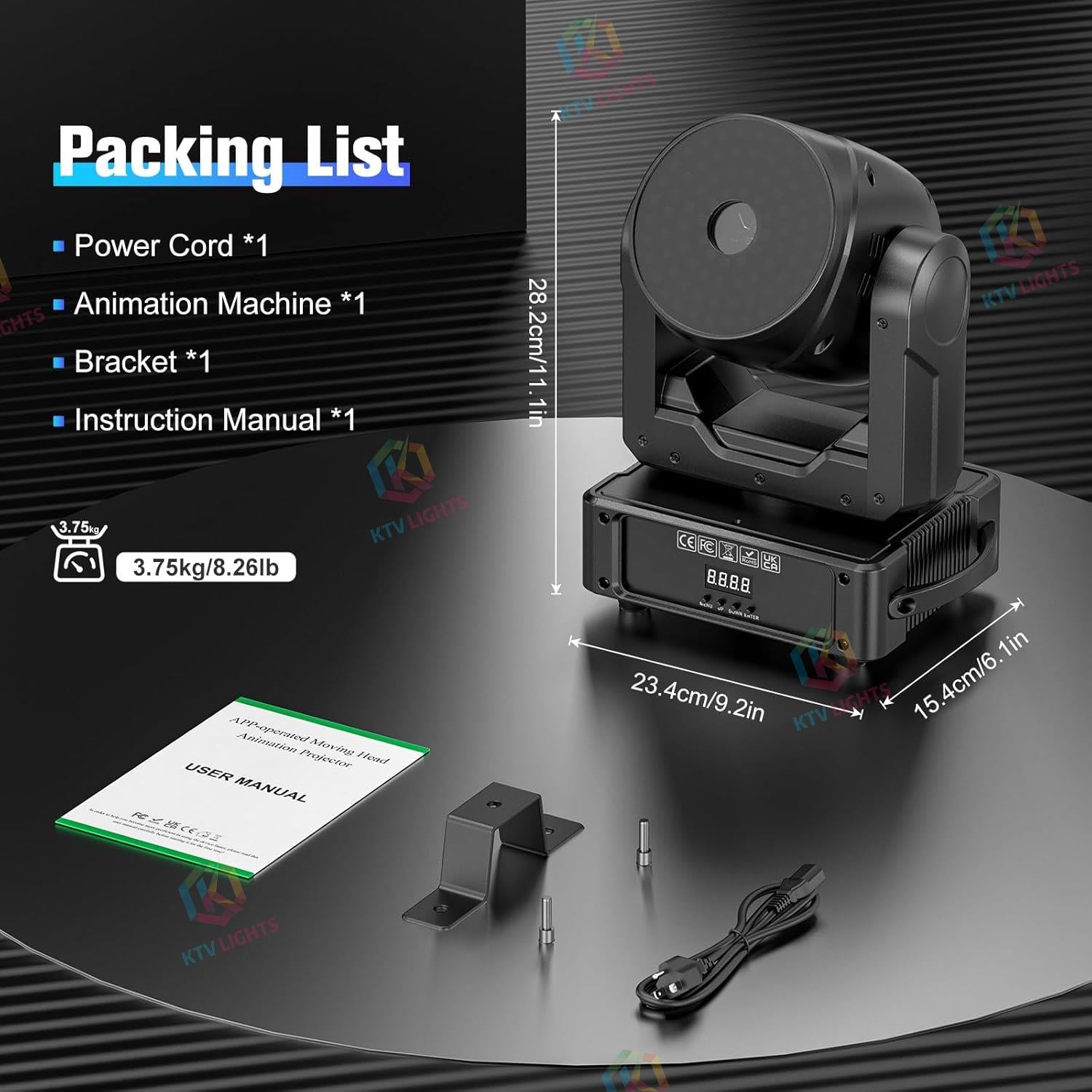 120W Bluetooth APP Animation Moving Head Light-A32