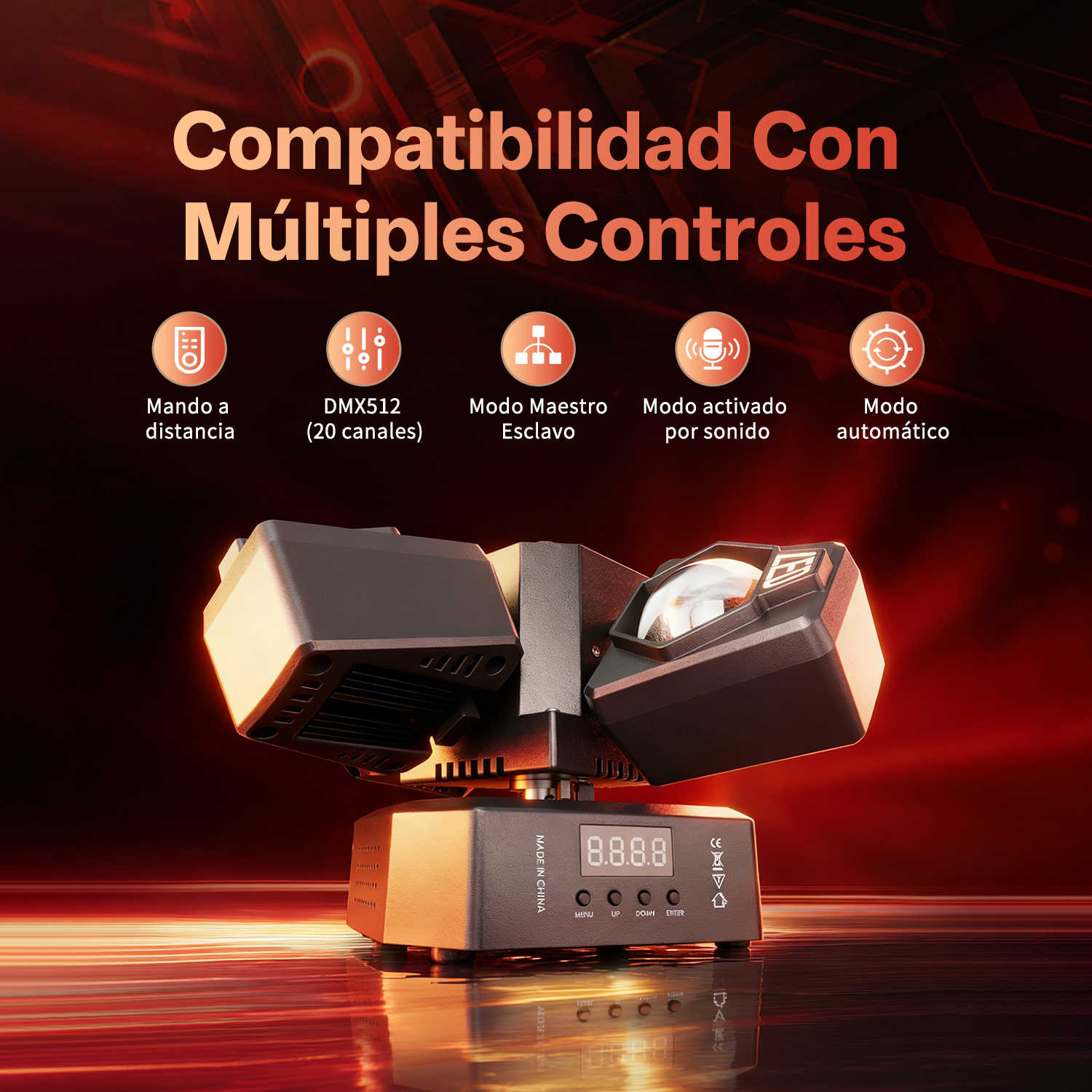 RGBW four-arm magic ball stage light-E73