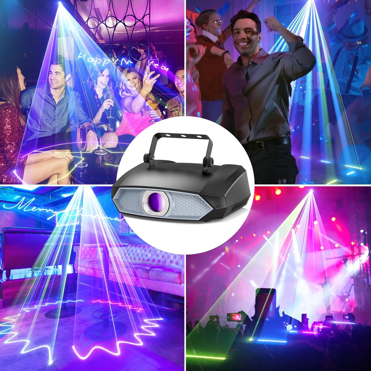 2w APP 3D Animation Party DJ RGB Laser Light - A33