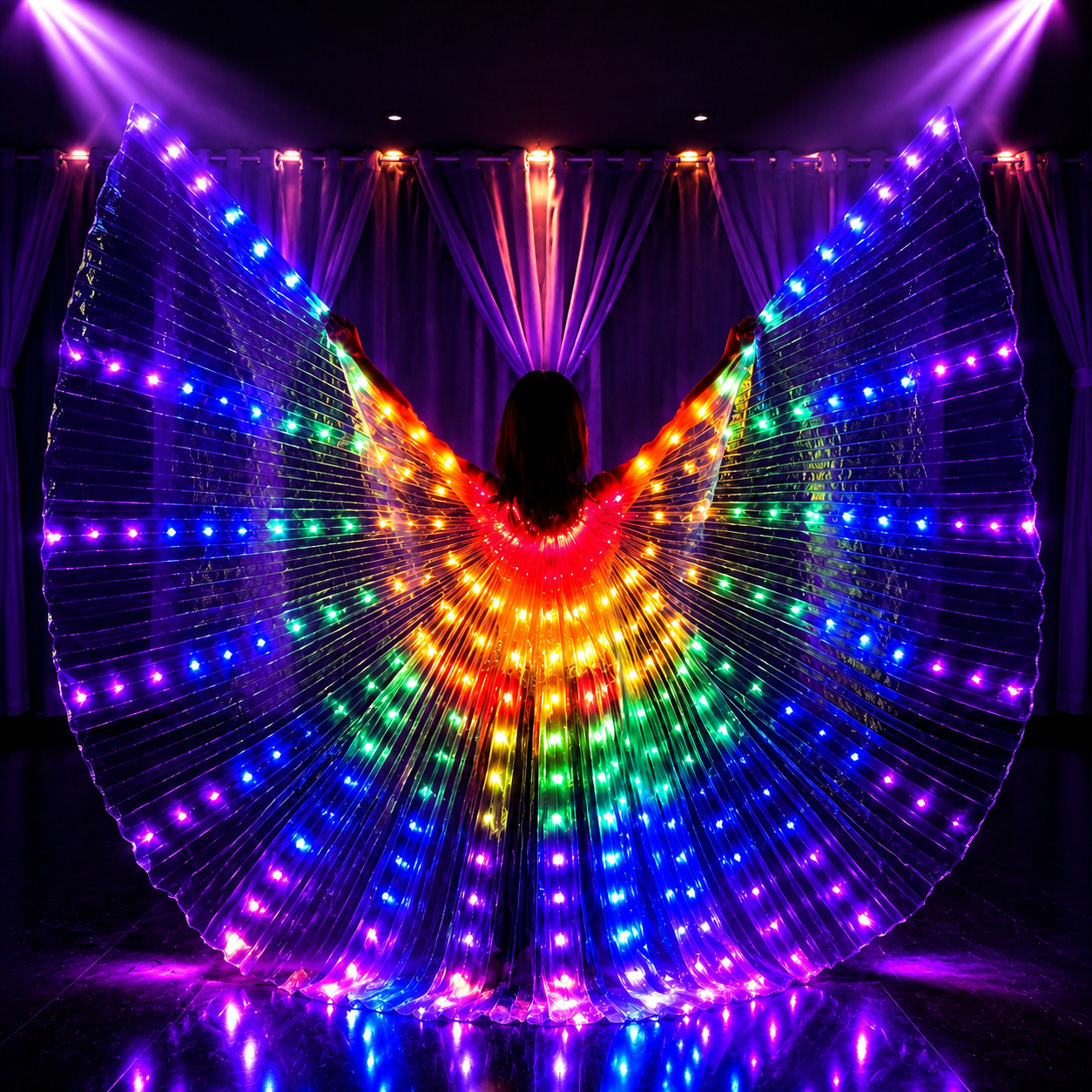KTVLIGHTS Glow Like A Goddess With LED Dance Wings-M37