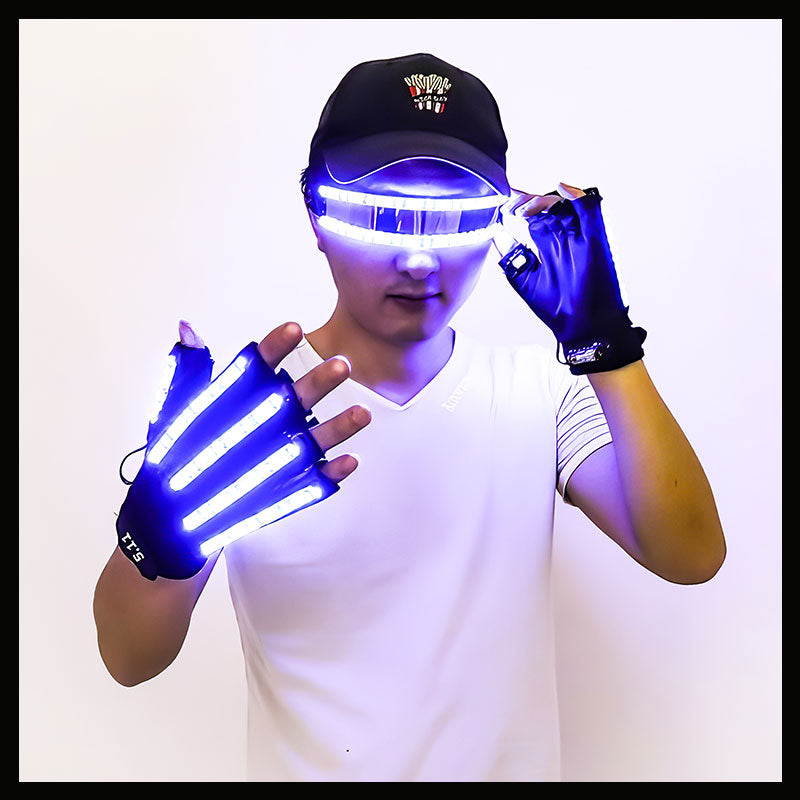 LED Gloves glasses set-M44