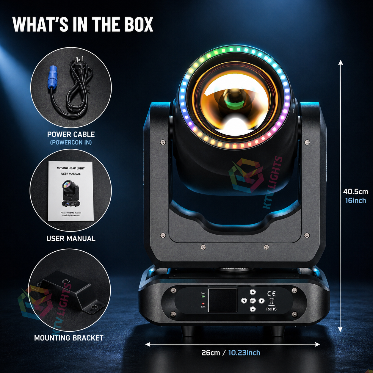 Powerful RGB Moving Head DJ Light for Party & Stage-E85