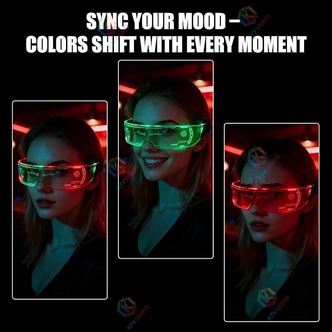 Colorful LED luminous glasses-M3