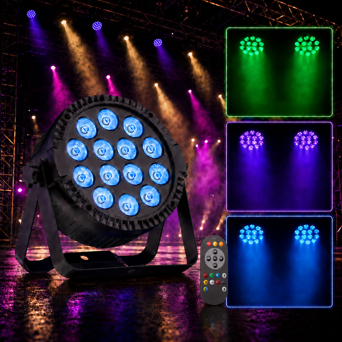KTVLIGHTS 80W RGBW 4-in-1 LED PAR Stage Light-P2