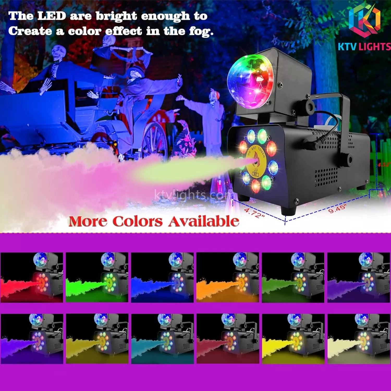 500w 2 in 1  LED smoke machine-D7