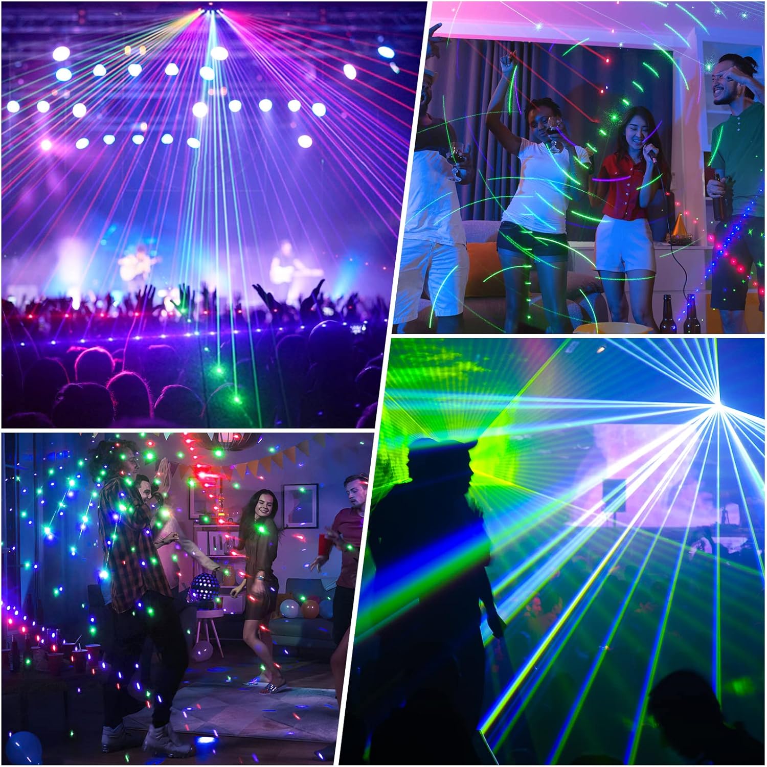 9-Lens Laser Light DMX Stage Light-B47