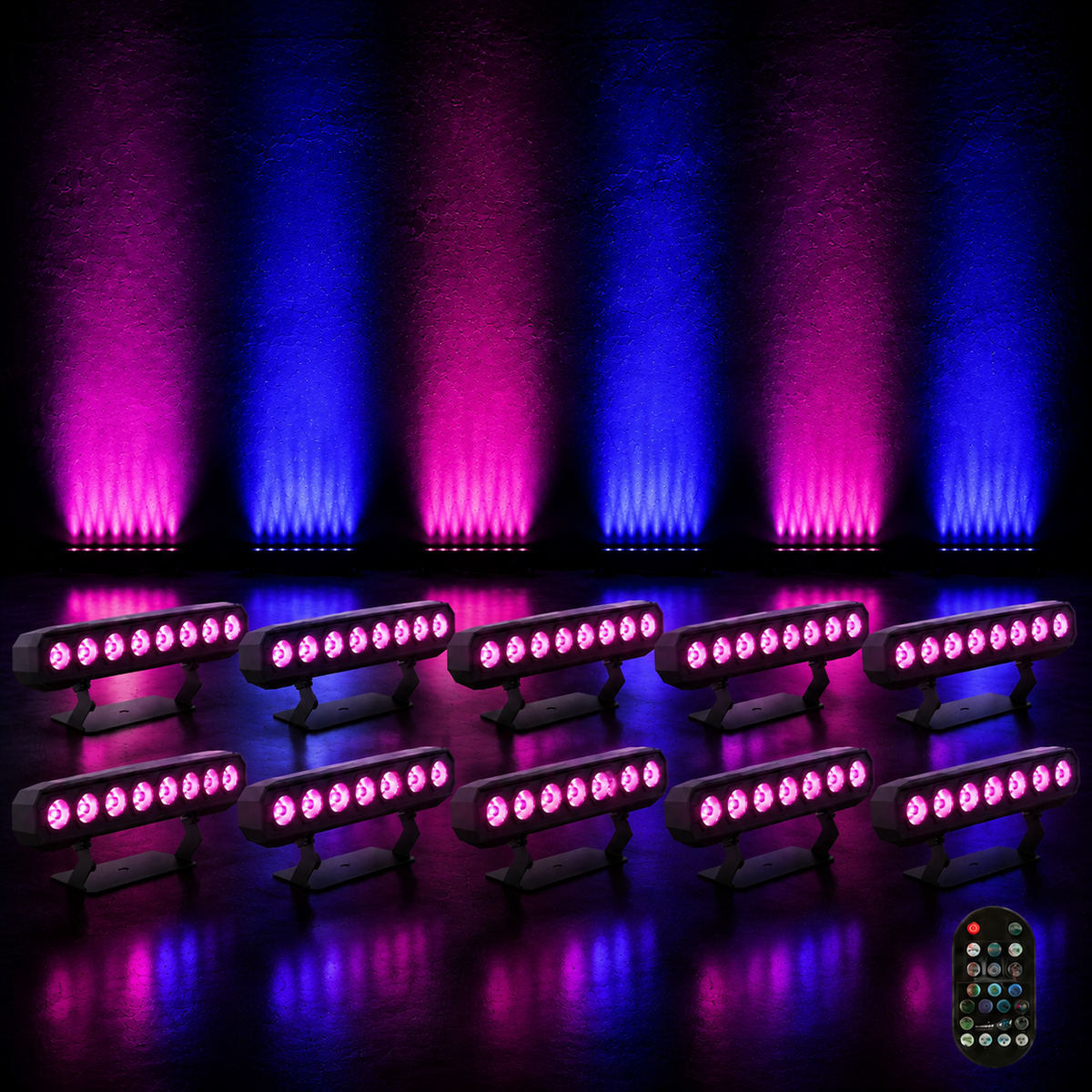 KTVLIGHTS 60W RGBW LED Wall Washer Light for Stage & DJ-X6