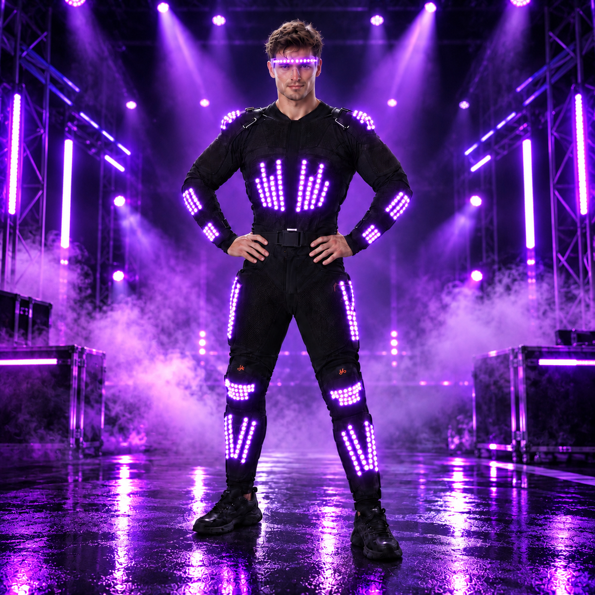 KTVLIGHTS LED Armor Costume for Rave, Cosplay & Stage-M61