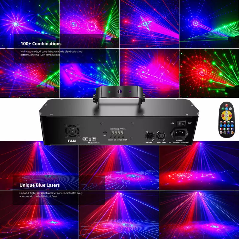 2025 New Six-in-One Effect Stage Light-B36