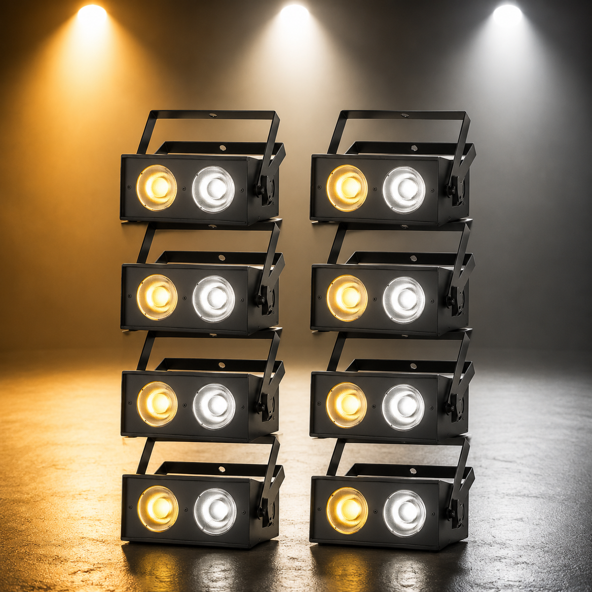 KTVLIGHTS 2x50W 2-in-1 Strobe Stage Light-P31