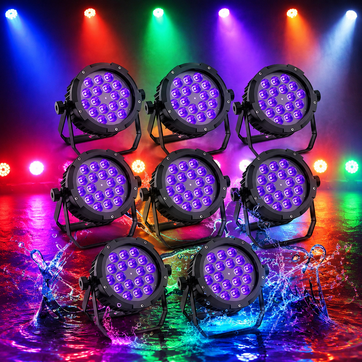 KTVLIGHTS 150W IP67 RGBW UV Waterproof LED PAR Light-P29