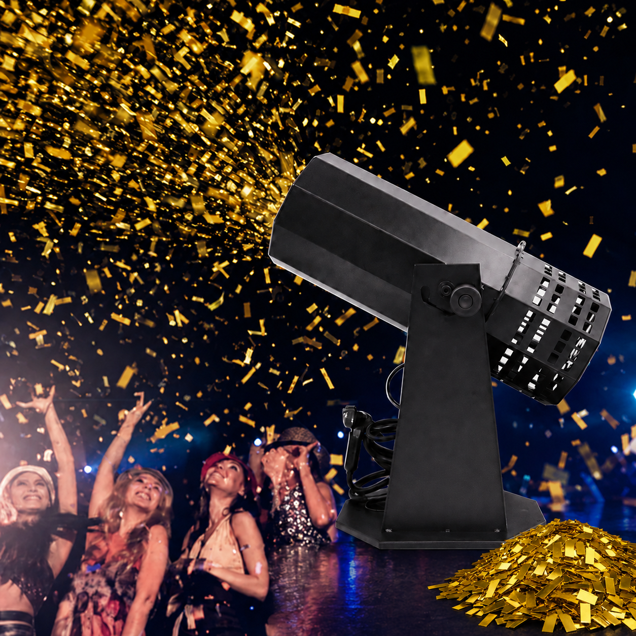 KTVLIGHTS 1500W Electric Confetti Machine for Stage Events