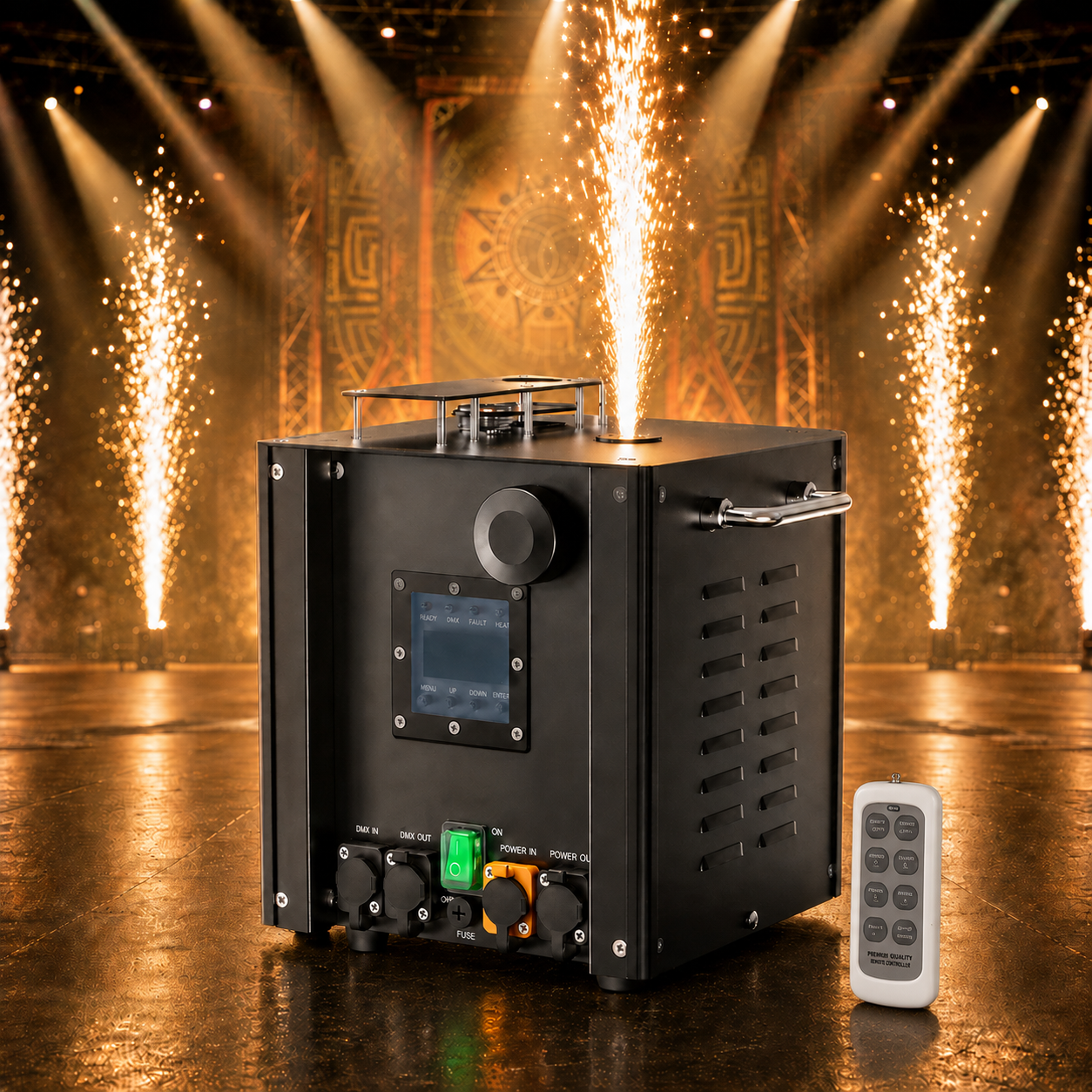 KTVLIGHTS 700W Waterproof DMX512 Cold Spark Machine-H7