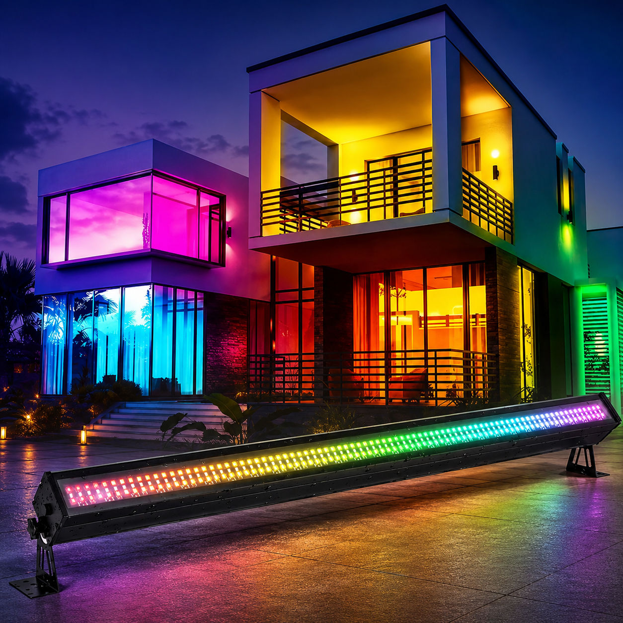 KTVLIGHTS 100W 336-LED RGB IP65 Waterproof Wall Washer-X18