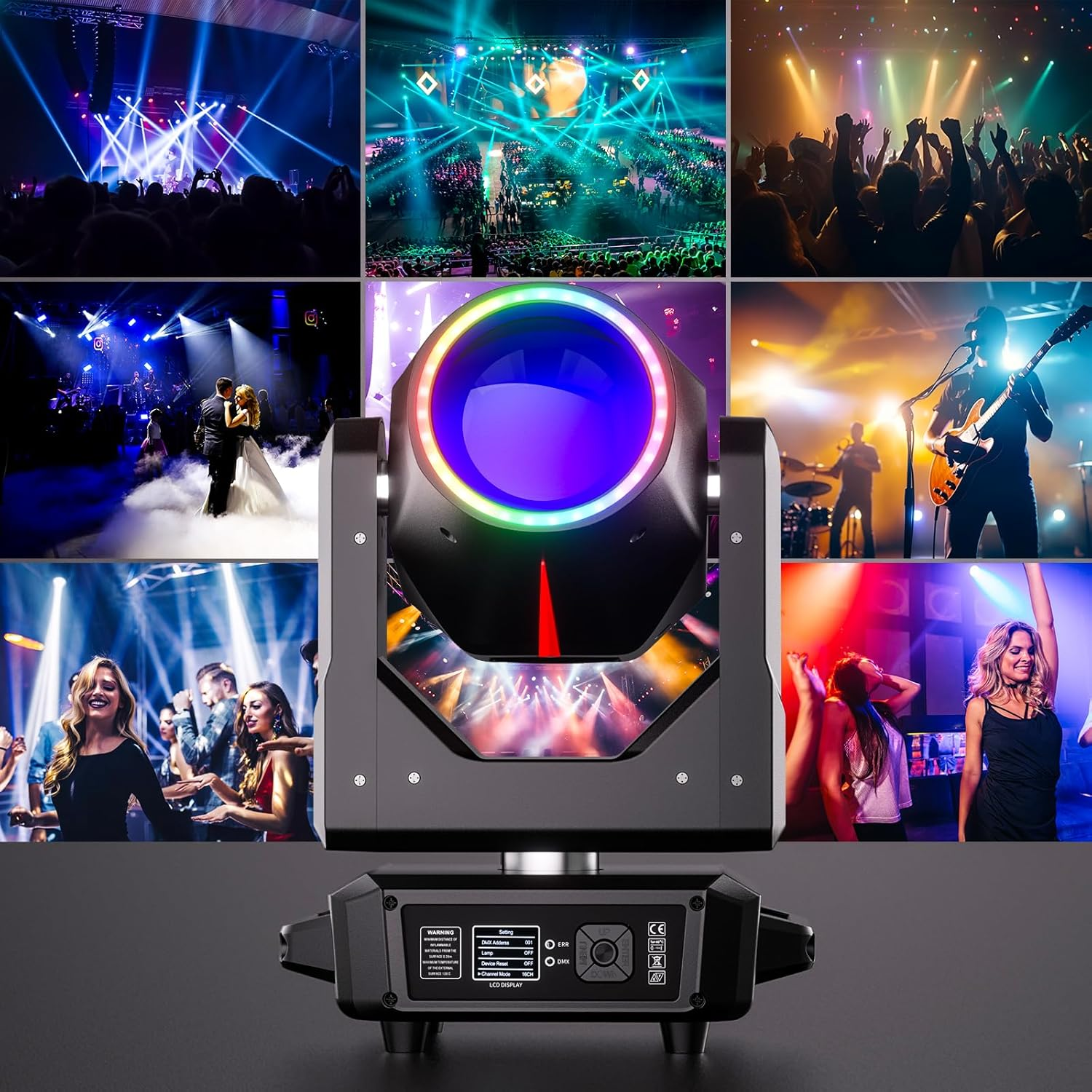 295W 15Gobos DMX512 Moving Head Light-E68