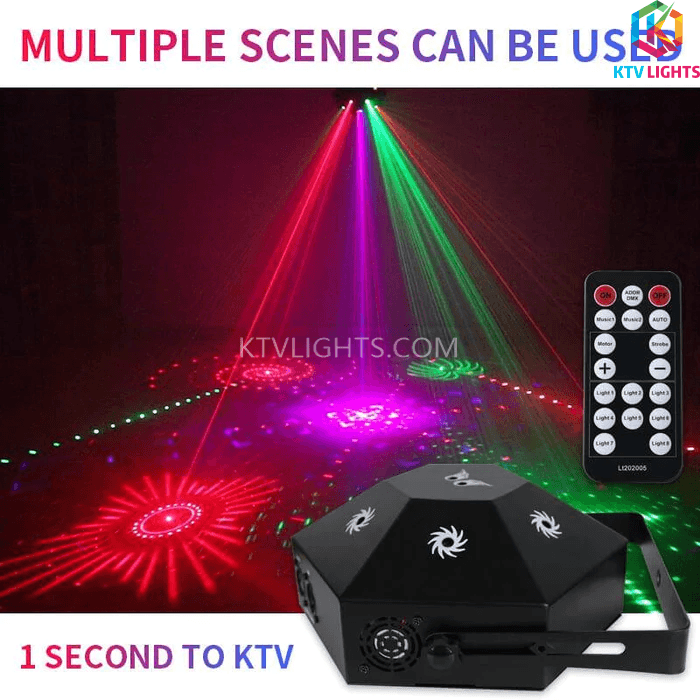 8-hole 3-in-1 RGB scanning laser light-B18 - Ktvlights